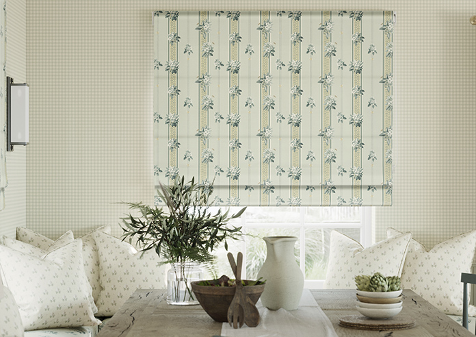 Upton, Apple Bee Bud Green - Twist&Fit Roman Blind - Image 3